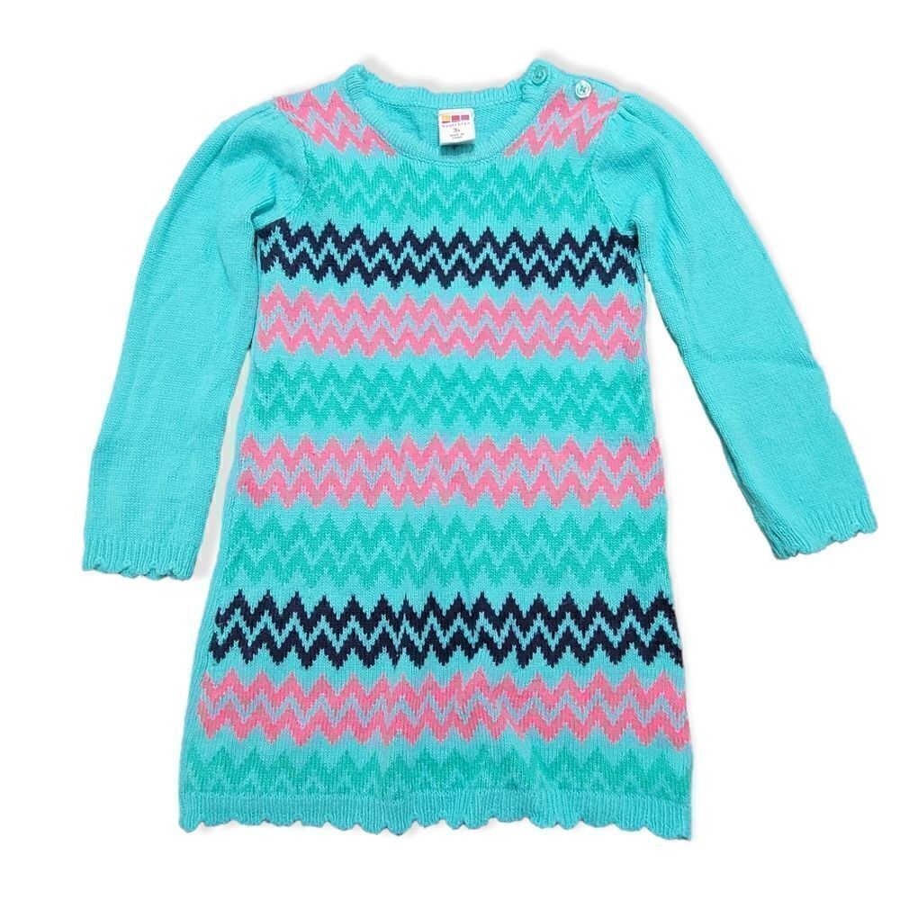 Chevron sweater dress